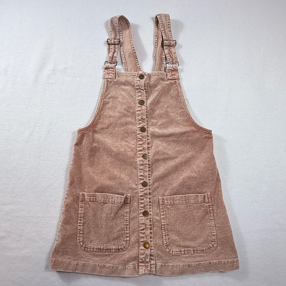 Illa Illa Pinafore Dress Womens Small Mauve Corduroy Overall Jumper Indie‎ Soft